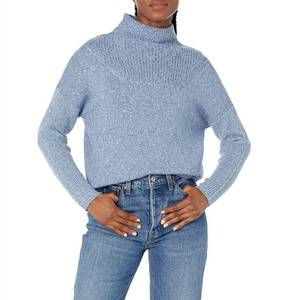 NEW NIC + ZOE stitch sweater in blue mix